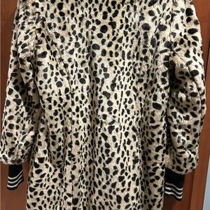 CAbi Animal Print Faux Fur Jacket